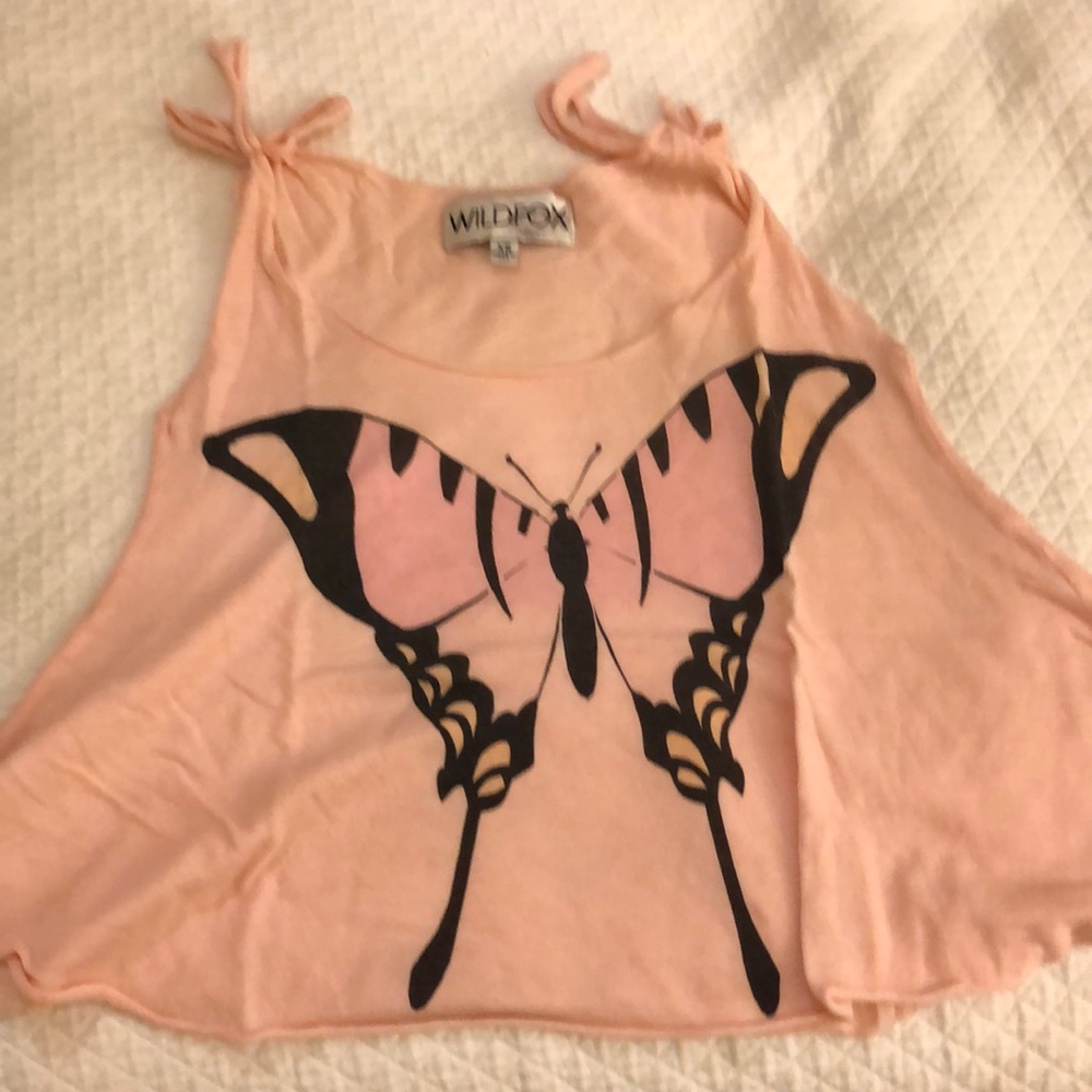 Wildfox butterfly tank top